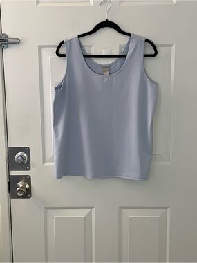Chico's Pale Blue Scoop Neck Tank